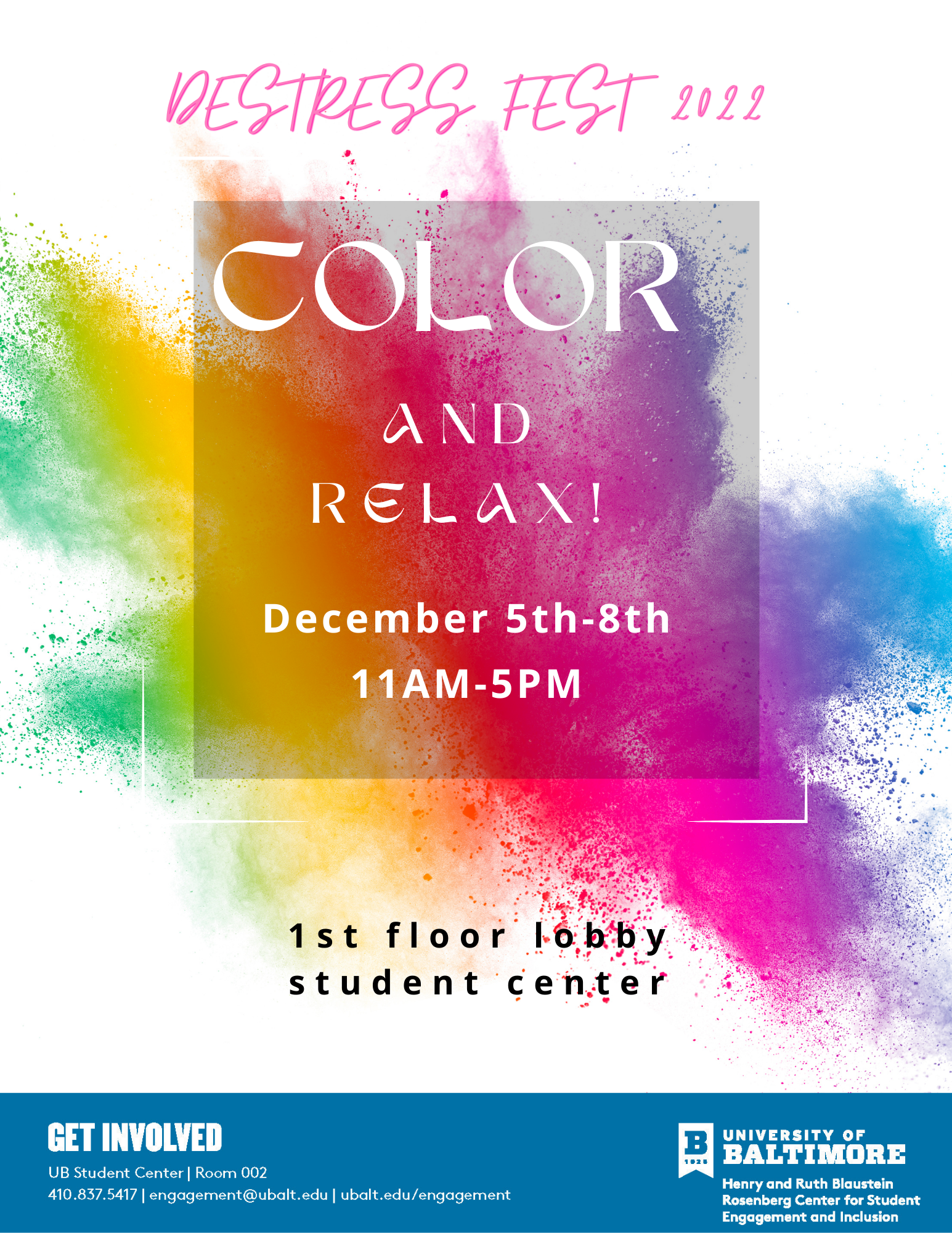 Destress Fest Color and Relax!